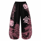 Grunge Equinox Flower Wide-Leg Pants