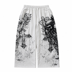 Skull Graphic Drawstring Sweatpants