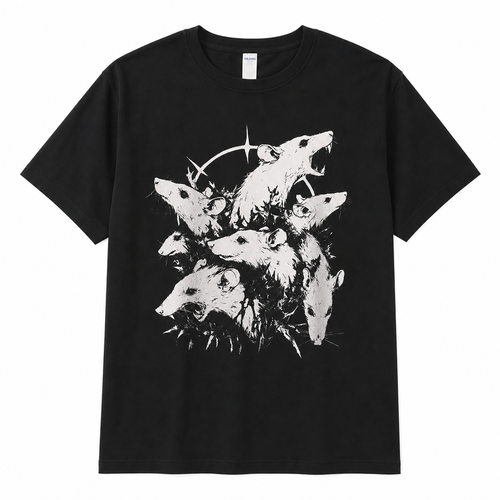 Black Rat Graphic T-Shirt