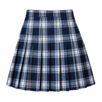 Grunge Plaid Pleated Mini Skirt