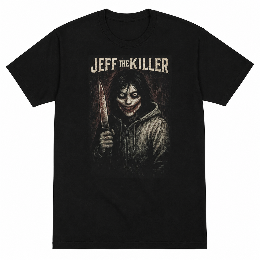 Grunge Jeff the Killer Graphic T-Shirt
