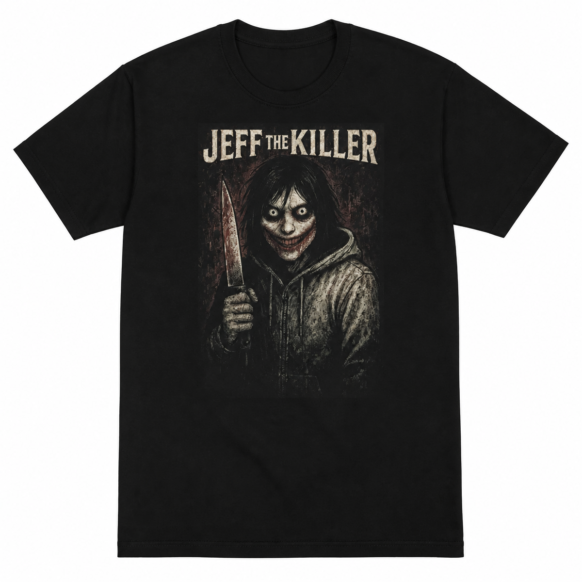 Grunge Jeff the Killer Graphic T-Shirt