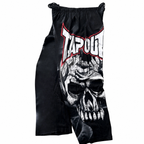 Graphic Wide-Leg Pants with Elastic Waist
