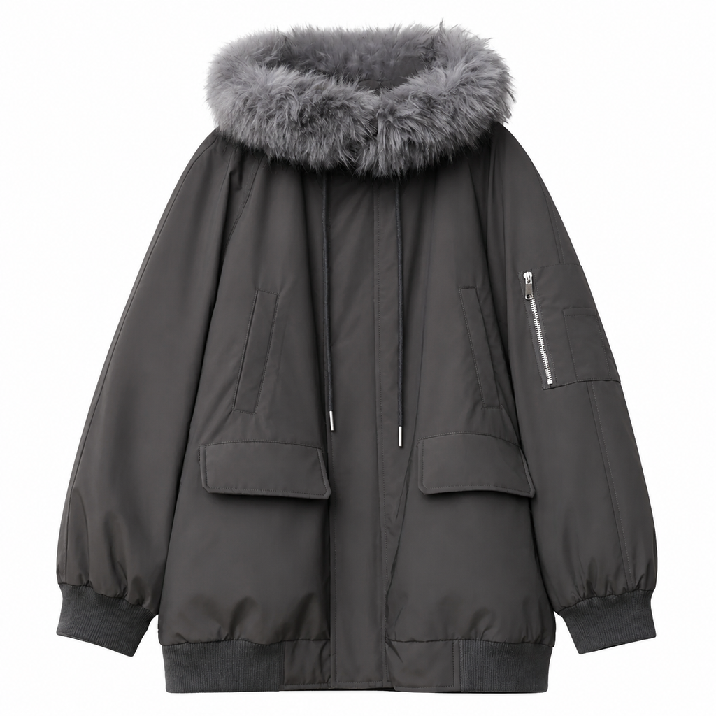 Grunge Women's Hooded Parka Jacket