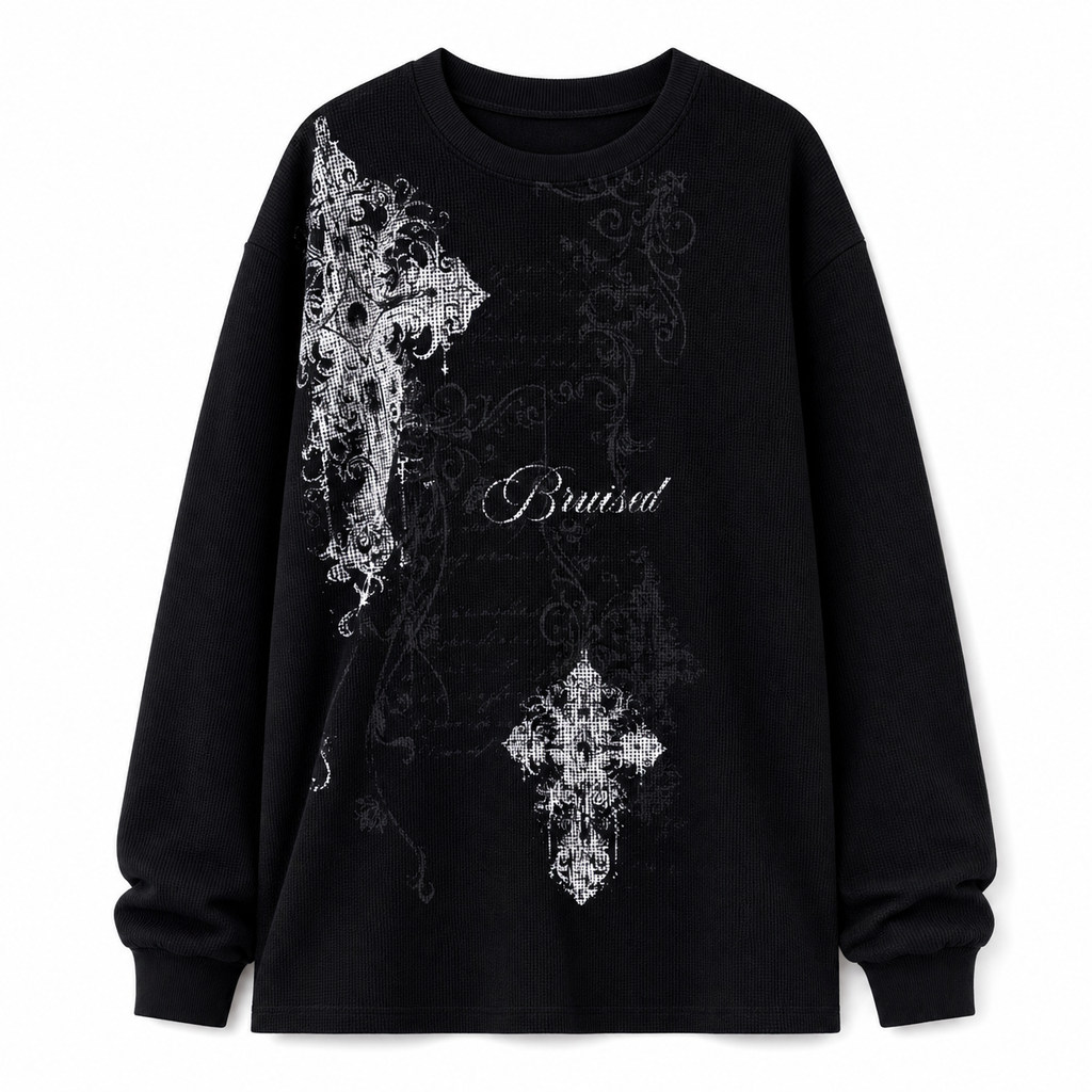 Women's Graphic Print Crew-Neck Top