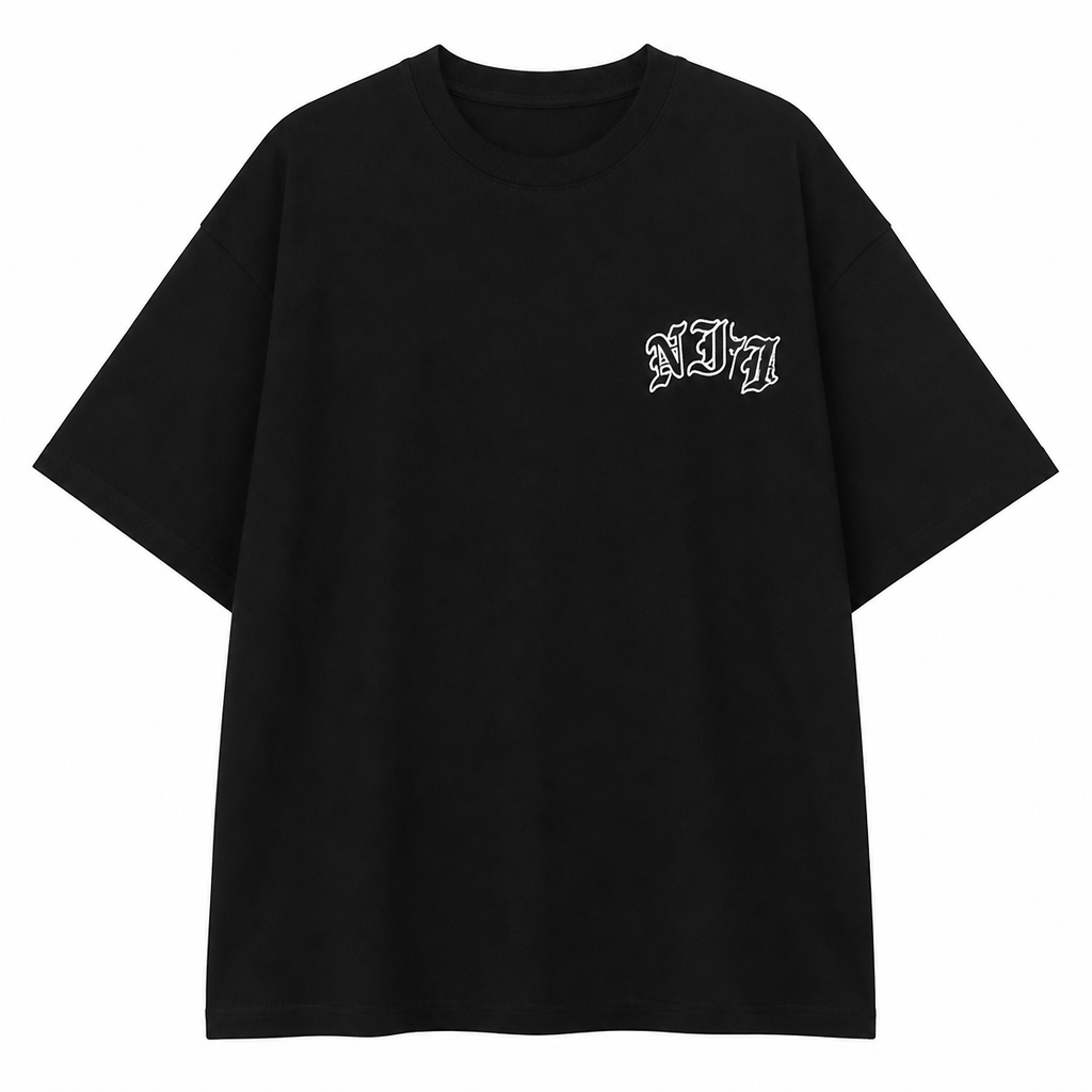 Grunge Black Short-Sleeve T-Shirt