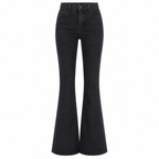 Women's High-Waisted Full-Length Flare Jeans
