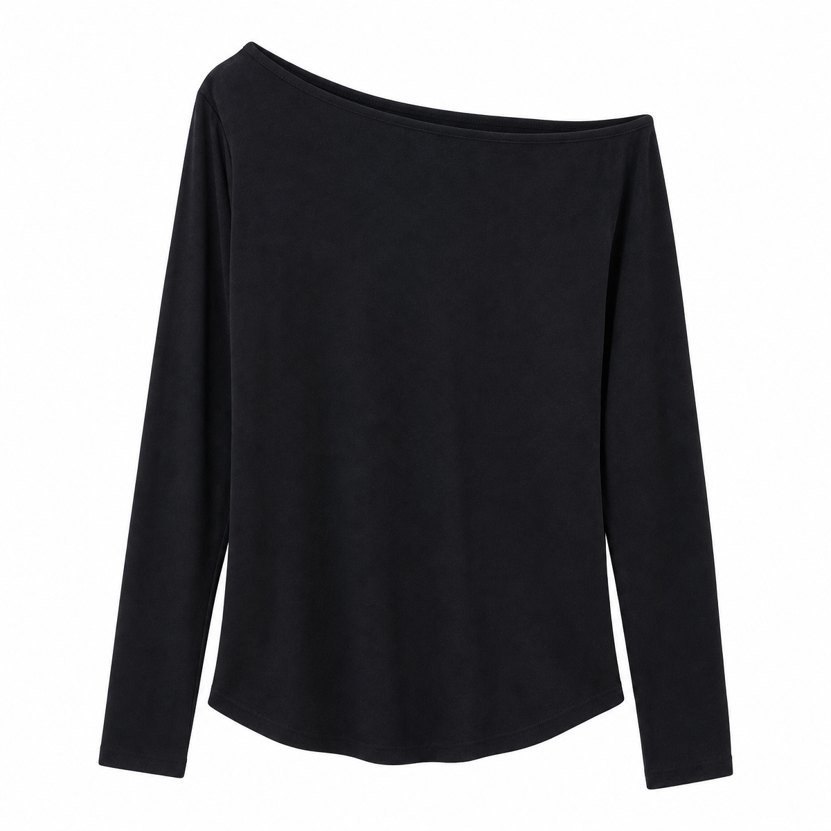 Women's One-Shoulder Long-Sleeve Top