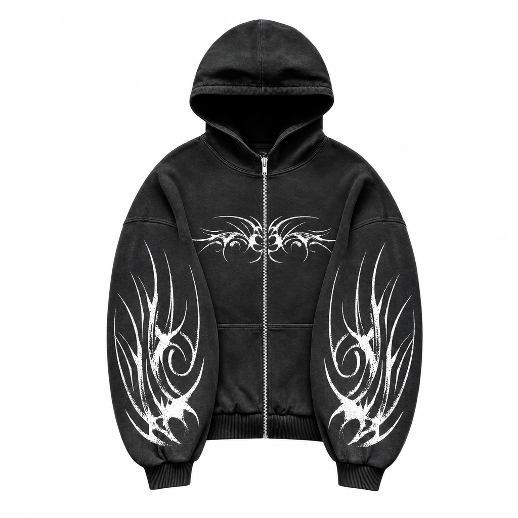 Women's Graphic Zip-Up Hoodie