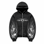 Women's Graphic Zip-Up Hoodie
