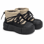 Men's Ankle Boots with Plush Lining and Chunky Rubber Sole