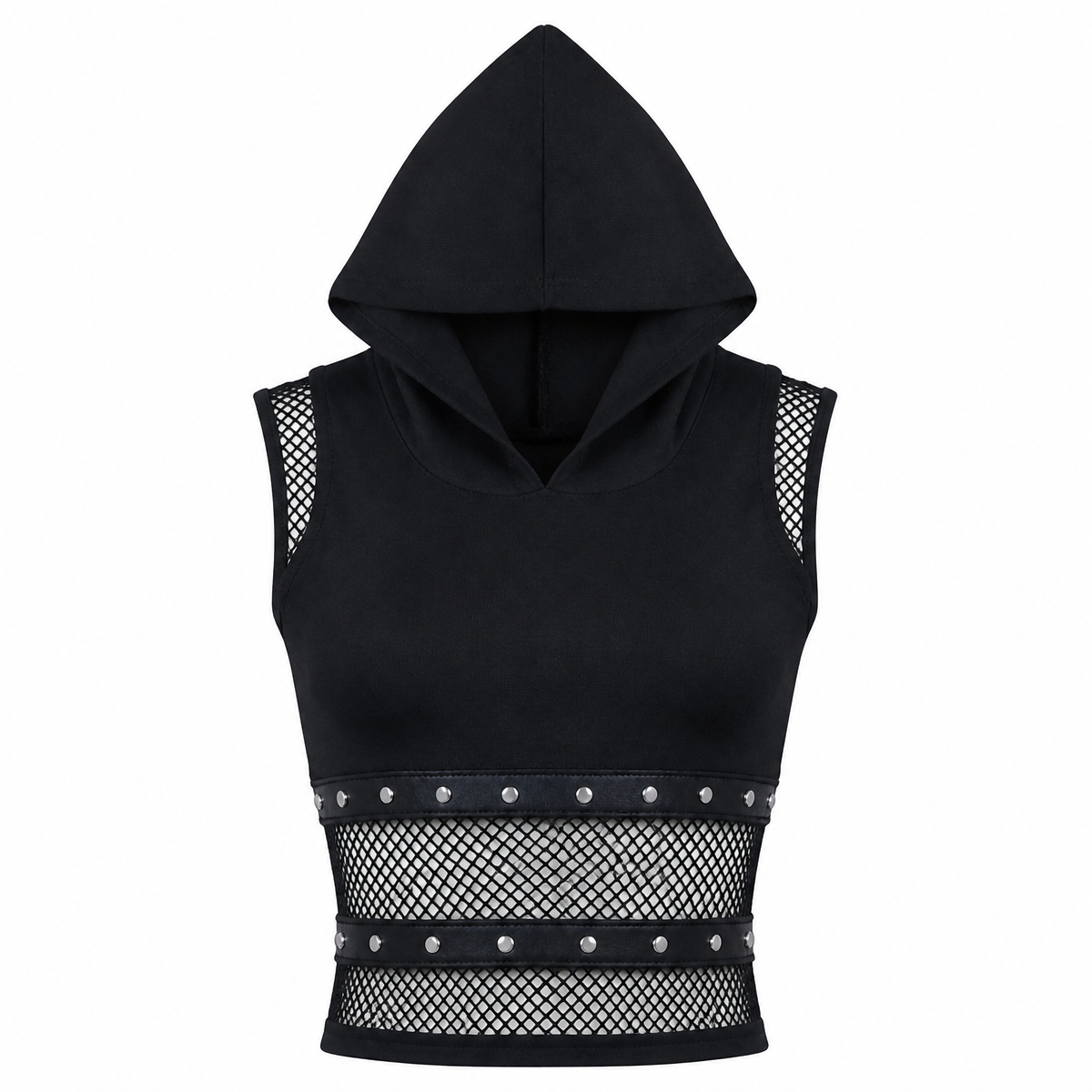 Grunge Black Gothic Sleeveless Top