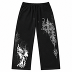 Grunge Gothic Sword Graphic Jogger Pants