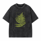 Grunge Washed Botanical Print T-Shirt
