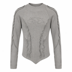 Grunge Distressed Long-Sleeve T-Shirt