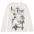 Grunge Gothic Graphic Long-Sleeve T-Shirt