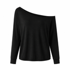 Grunge One-Shoulder Long- and Short-Sleeve T-Shirt