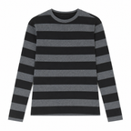 Women's Grunge Striped Long-Sleeve T-Shirt