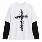 Cross Graphic Long-Sleeve T-Shirt