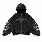 Women’s Graphic Zip-Up Hooded Jacket