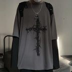 Cross Graphic Long-Sleeve T-Shirt