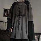 Cross Graphic Long-Sleeve T-Shirt