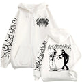 Ghostemane Print Zip-Up Hoodie