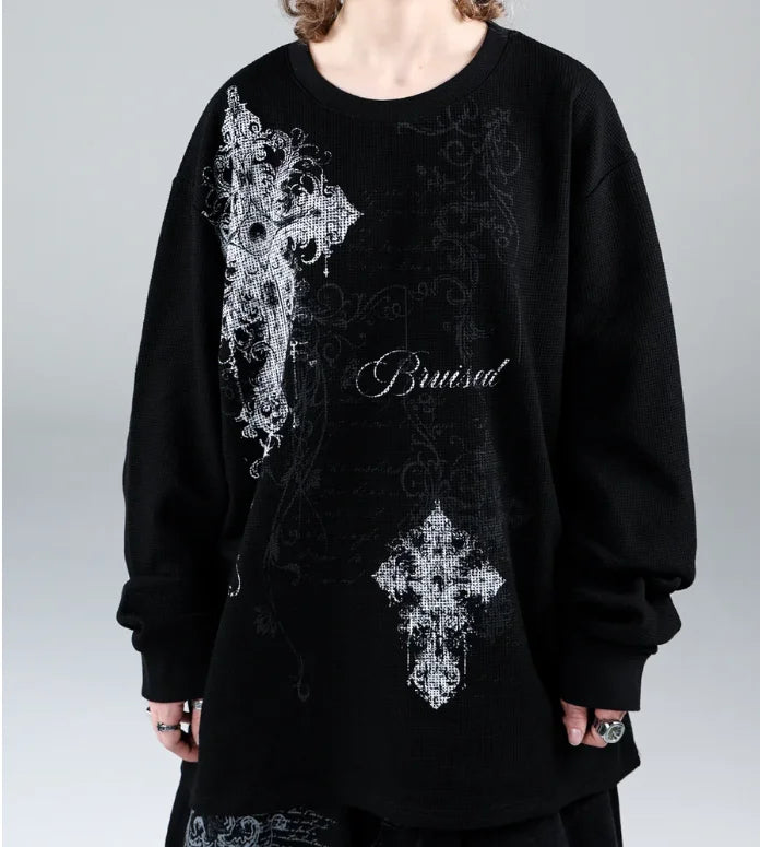 Women's Graphic Print Crew-Neck Top