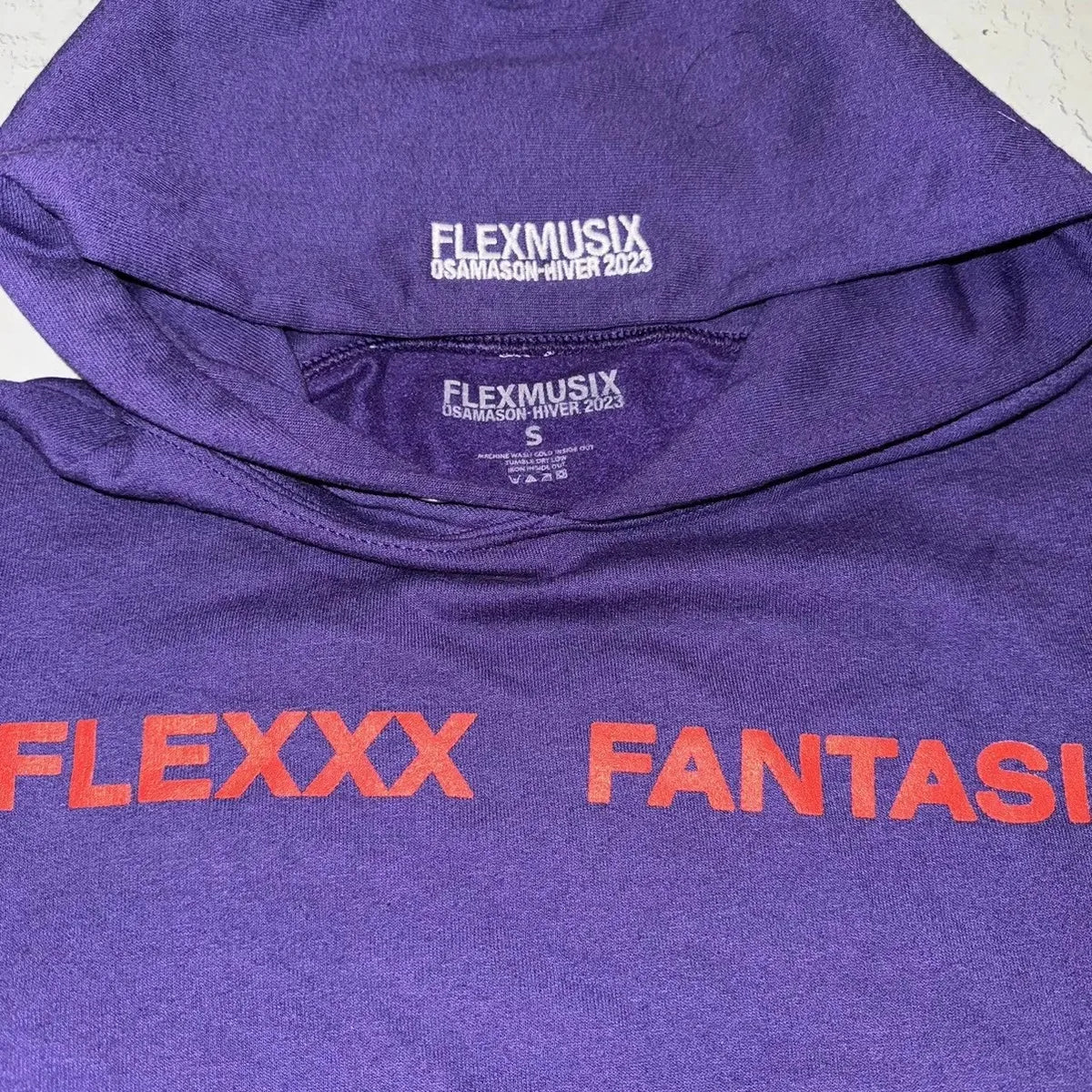 Purple Flexxx Fantasies Graphic Pullover Hoodie