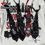 Gothic Punk Decorative Necktie Accessory