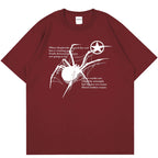 Spider Graphic Oversized Cotton T-Shirt