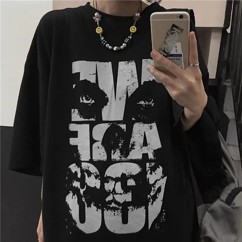 Graphic Oversized Short-Sleeve T-Shirt