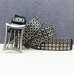 Punk Studded Leather Belt