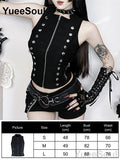 Black Gothic Sleeveless Corset Top
