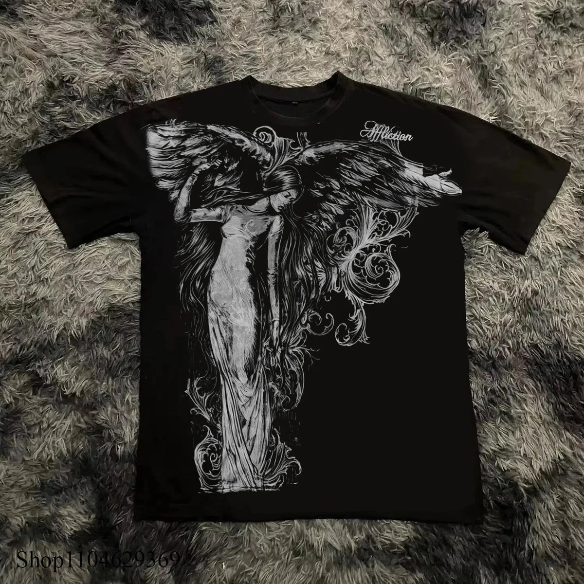 Women's Graphic Print Crew-Neck Top