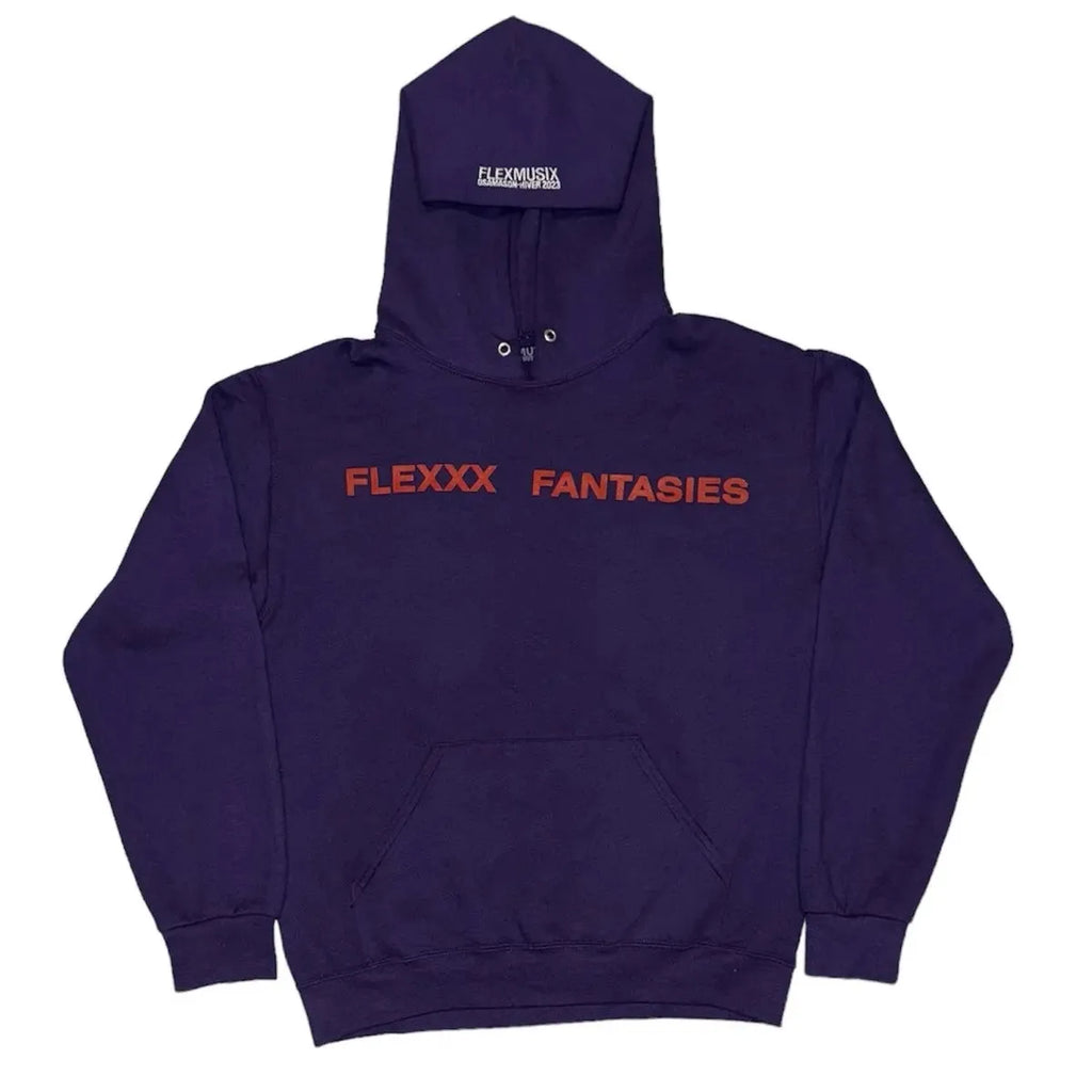 Purple Flexxx Fantasies Graphic Pullover Hoodie