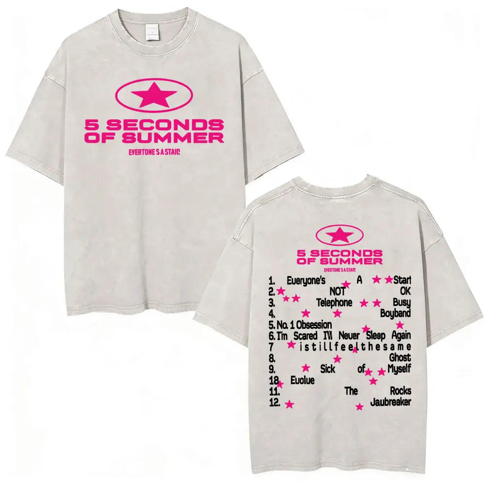 5 Seconds of Summer Everyone's a Star Graphic Vintage-Wash T-Shirt