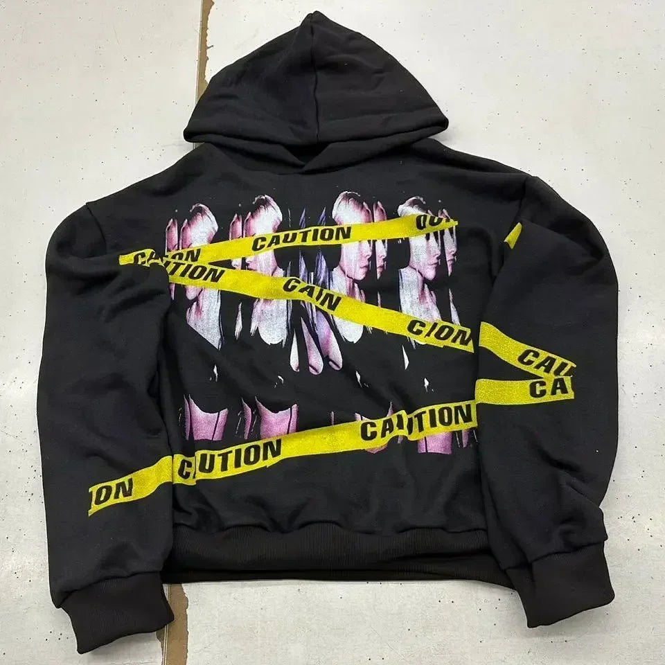 Women's Graphic Pullover Hoodie | Loose-Fit Long Sleeve