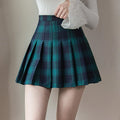 Women's Plaid Pleated Mini Skirt