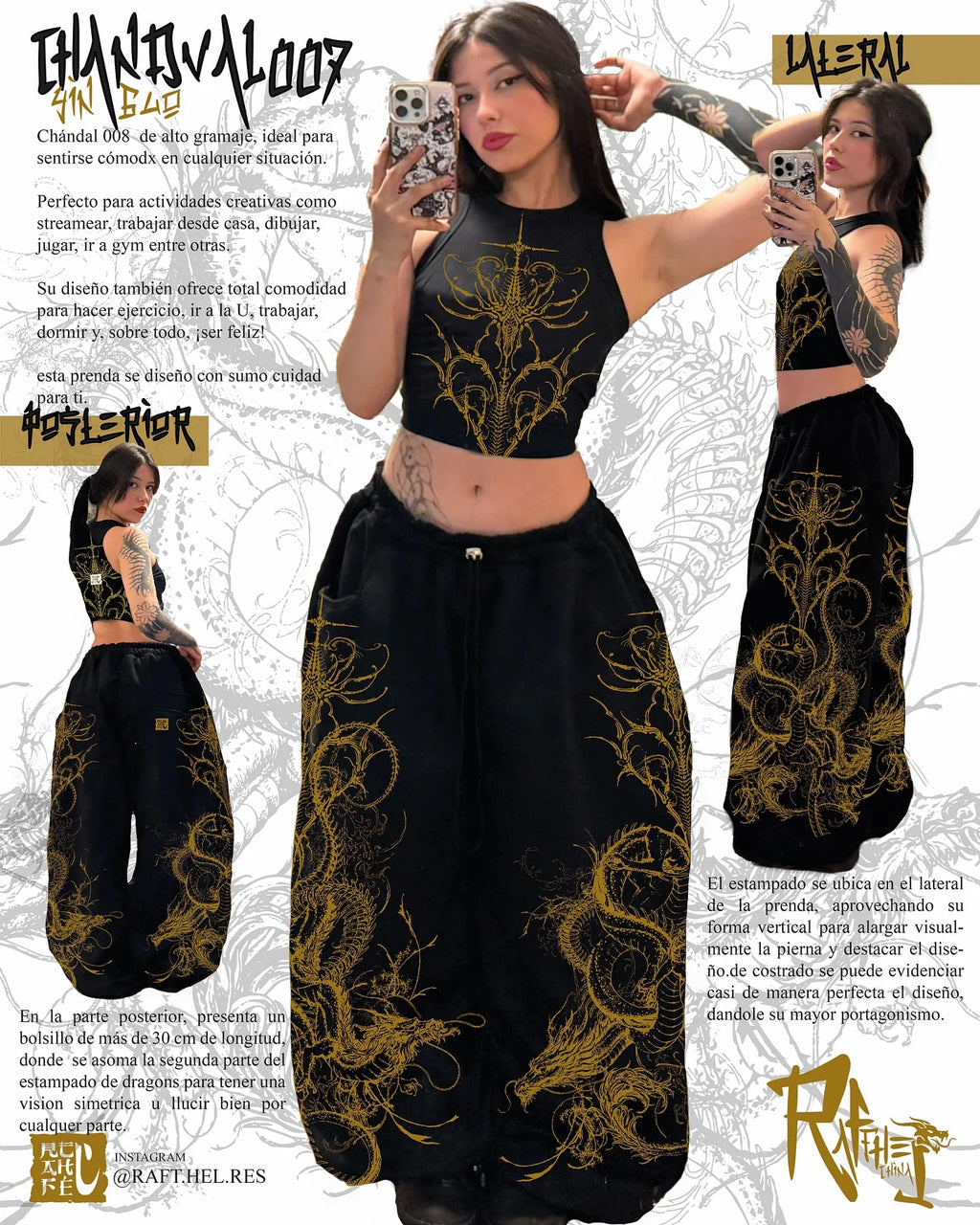 Equinox Flower Japanese-Print Wide-Leg Pants