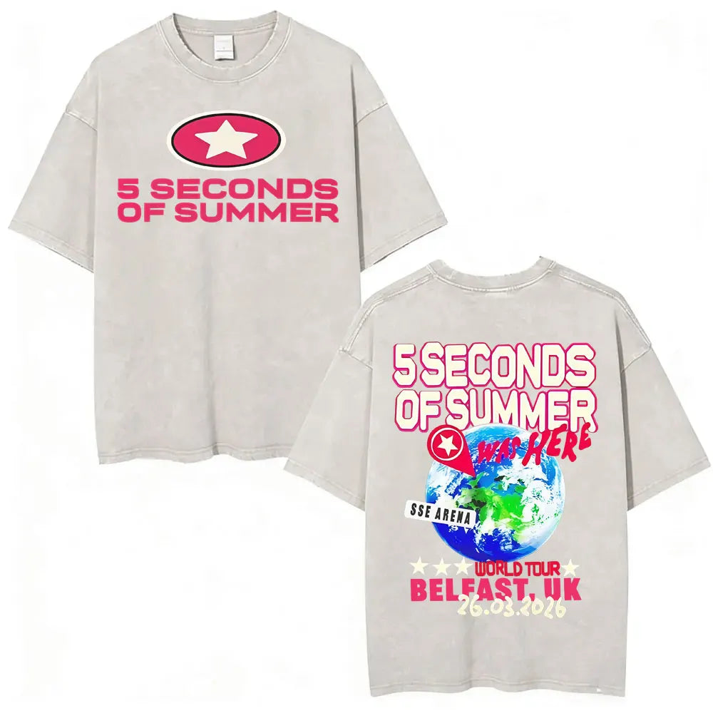 5 Seconds of Summer Everyone's a Star Graphic Vintage-Wash T-Shirt