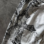 Skull Graphic Drawstring Pants