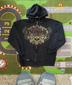 Women's Skull Graphic Zip-Up Hoodie