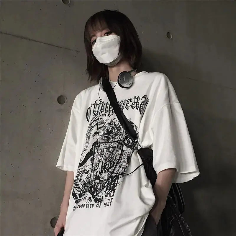 Graphic Oversized Short-Sleeve T-Shirt