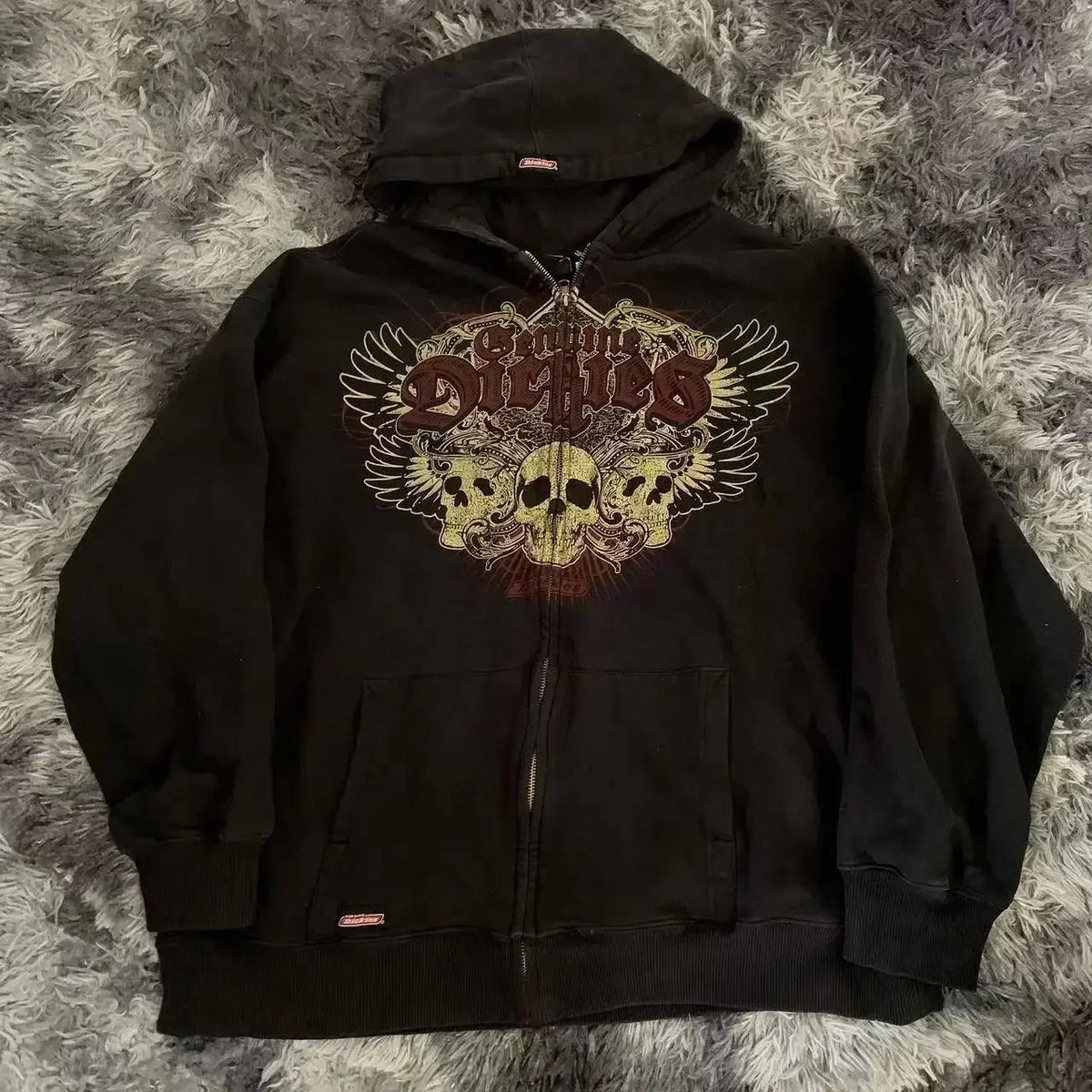 Women's Skull Graphic Zip-Up Hoodie
