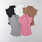 Women's Sleeveless Turtleneck Top - Slim Fit