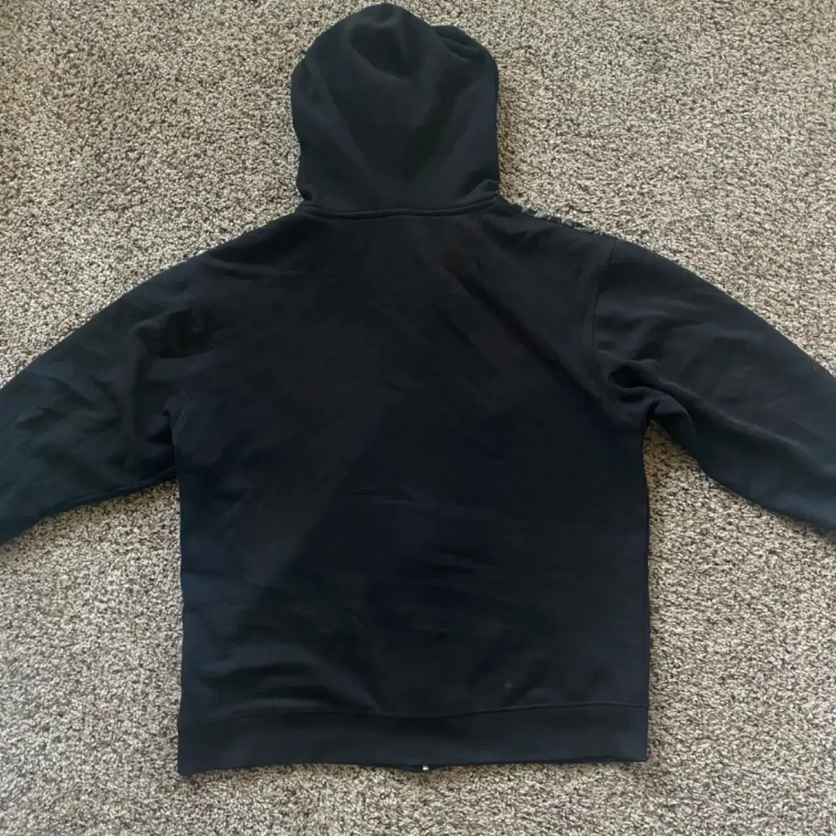 Graphic Zip-Up Hoodie with Hood and Long Sleeves