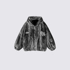 Men's Grunge Distressed Hooded Jacket