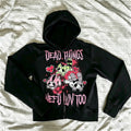 Black Graphic Full-Zip Hoodie