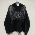Women’s Black Graphic Zip-Up Hoodie